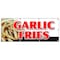 Signmission GARLIC FRIES BANNER SIGN french spice garlic ketchup seasoned cheese B-96 Garlic Fries - alternate 1